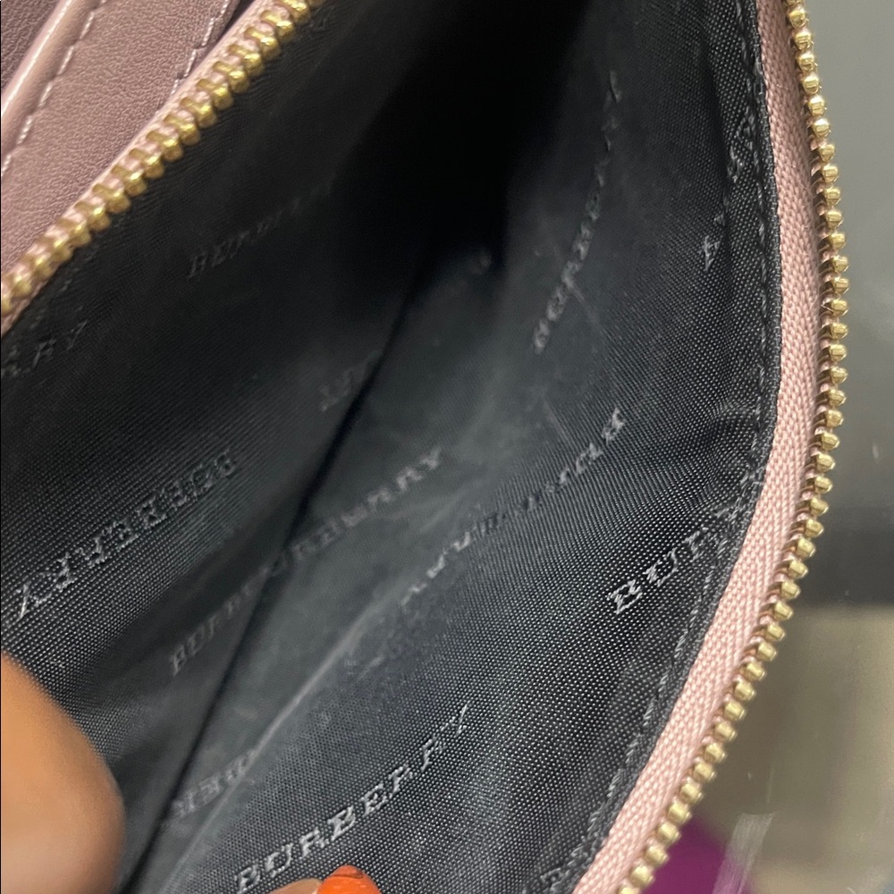 **FULL INCLUSION** Burberry Pink and Tan Wallet - Picture 7 of 12